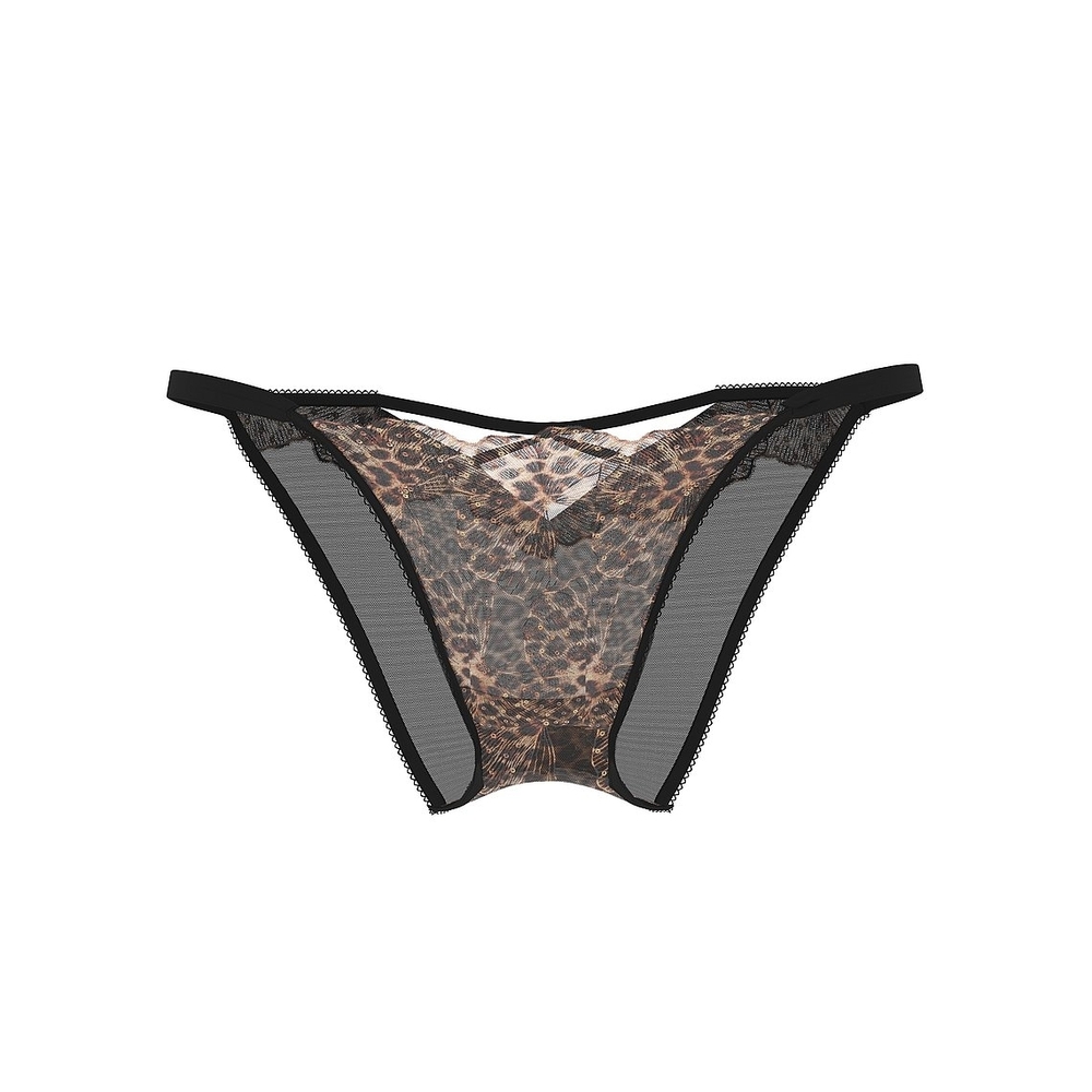 Victoria's Secret Very Sexy Geo Leo Embroidery V-String & Brazilian Panties - Picture 4 of 11